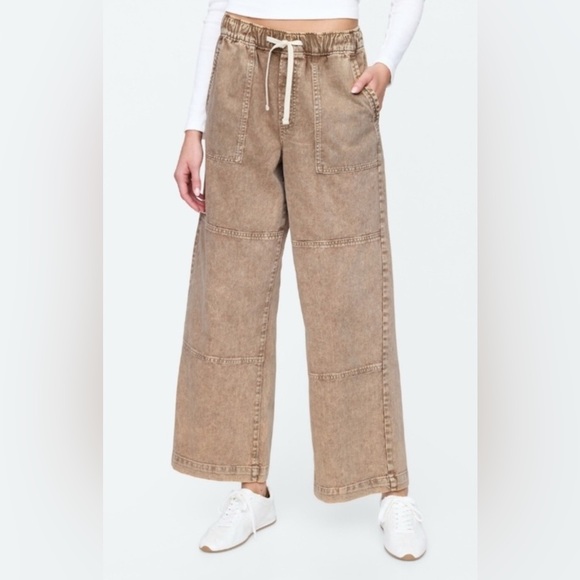 GAP Factory Denim - Gap High Rise Wide-Leg Utility Pull- On Jeans